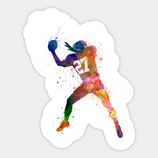 American football in watercolor Sticker